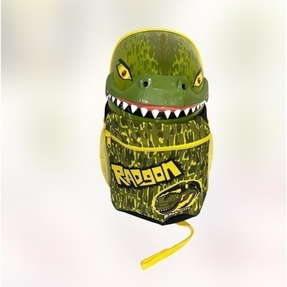 RASKULLZ Radeon 3D sculpted design green backpack